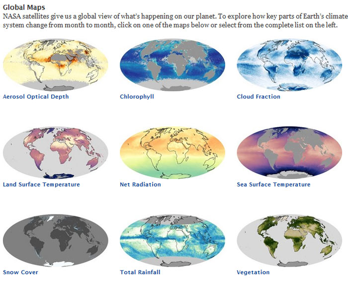 NASA's global maps