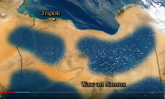 Four water reservoirs under Libya's Sahara