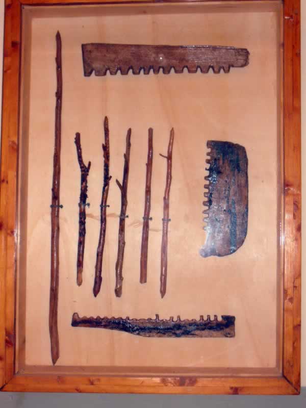 wooden tools from apollonia museum