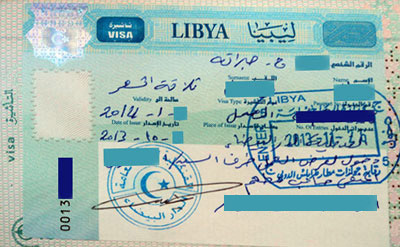 libya work visa