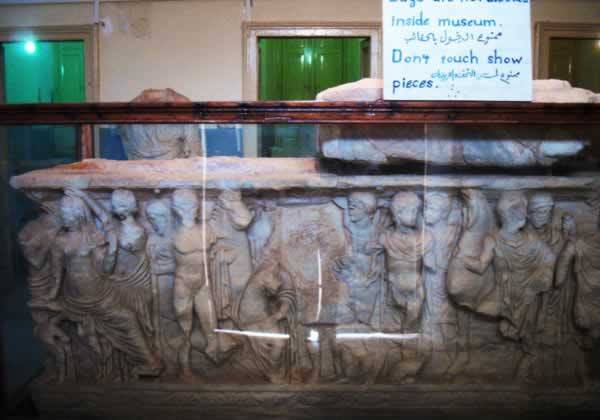 The entrance hall of Apollonia museum