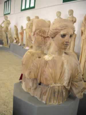 female busts from Cyrene Museum