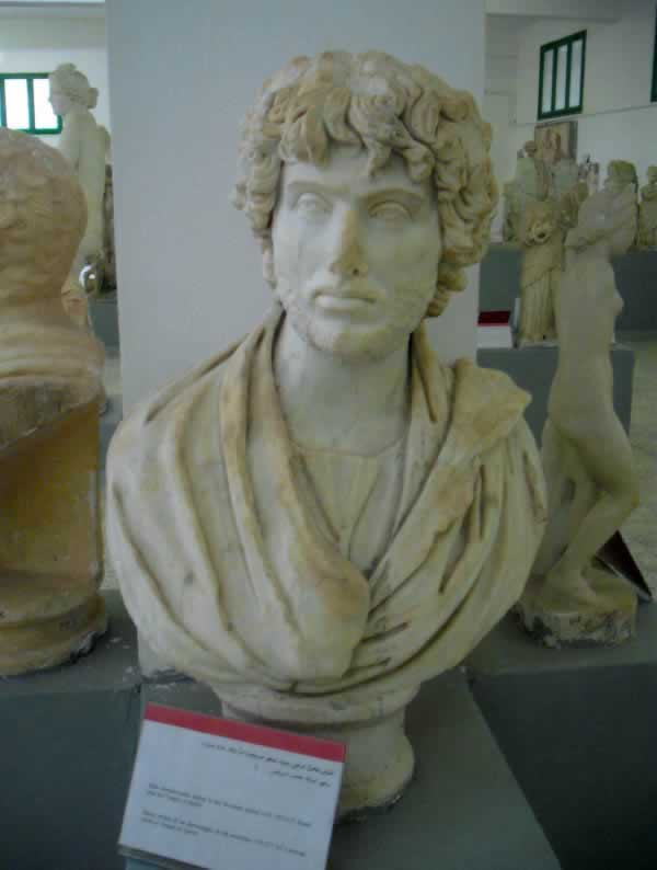 a bust from Cyrene Museum