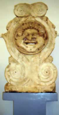 the gorgon's head from Cyrene Museum