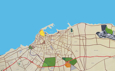 a road map of Tripoli