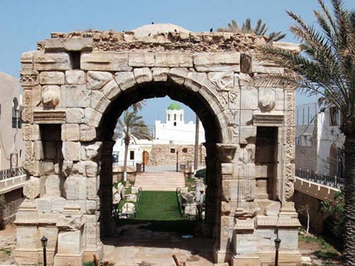 marcus Aurelius arch in Tripoli