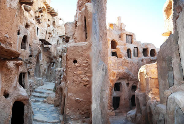 Nalut old city street