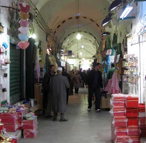 the market in the old city in tripoli