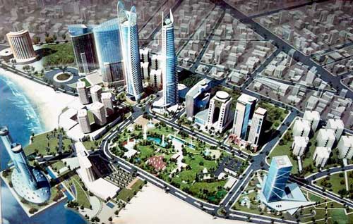 the new sky scrapers of Tripoli