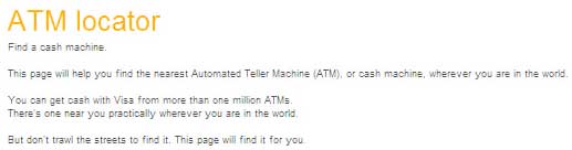 locate cash machines anywhere in the world