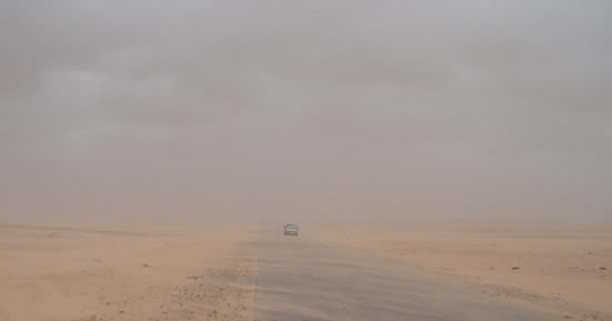 sand storm in libya