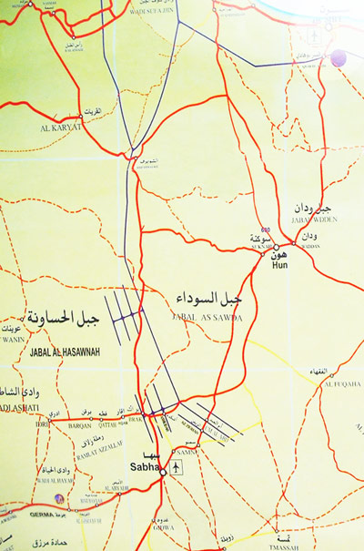 Sert Sebha route