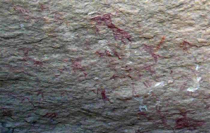 rock art showing dancers