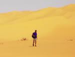 trekking in the desert