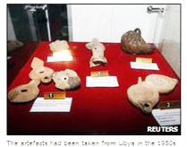 relics returned to Libya