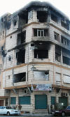 sabratha sweetshop all burnt with missiles
