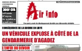 Air Info Tuareg Newspaper front page