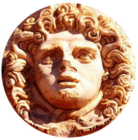 Medusa or gorgon's head