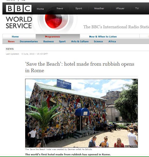 save the beach hotel in Rome