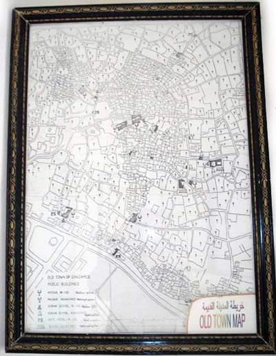 map of old town of ghadames
