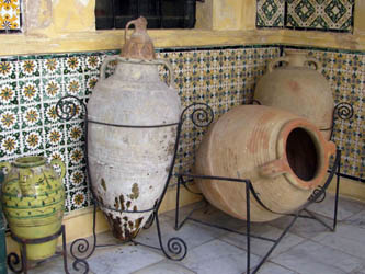 large clay jars