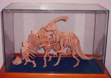 a model of dinosaurs from Nalut