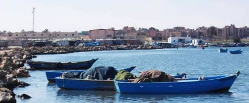 a view of Abu Kammash from the sea