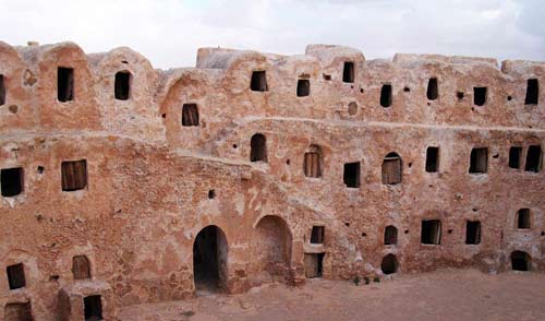 a Berber castle made of mud