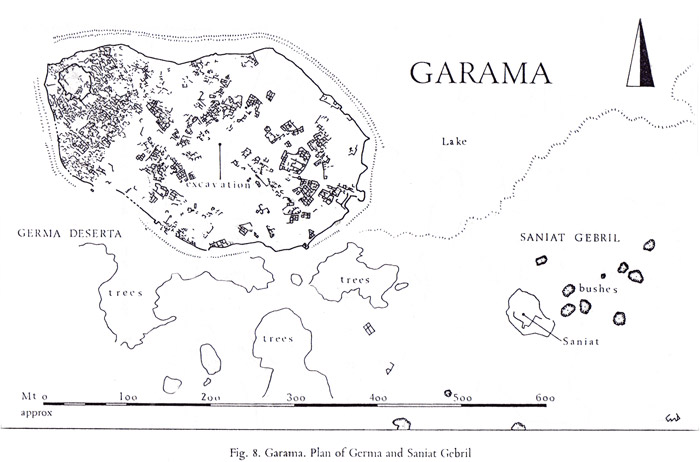 a plan of the ancient city of Germa