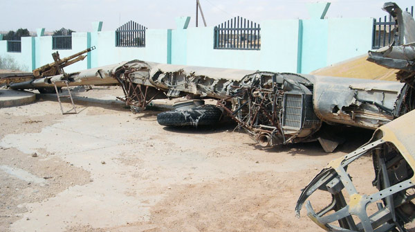 a photo of the plane ladybegood from tobruk