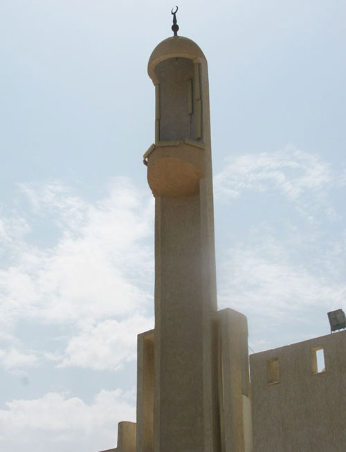 open minaret mosque