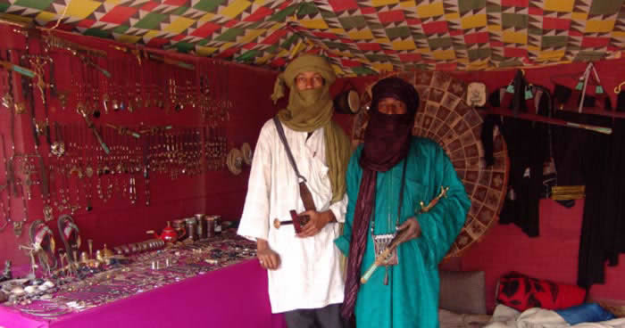 Tuaregs in a tent