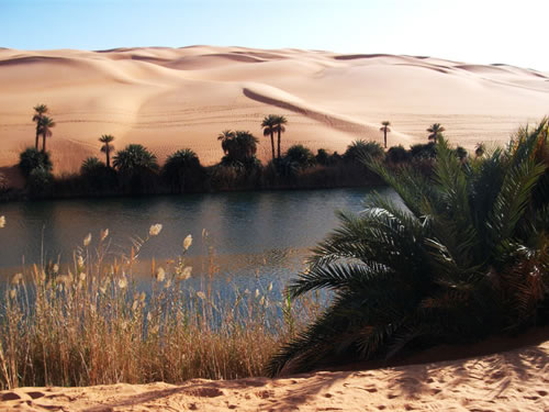 awbari lake in the sahara