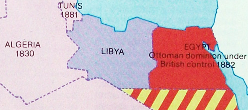 libya map in 1911