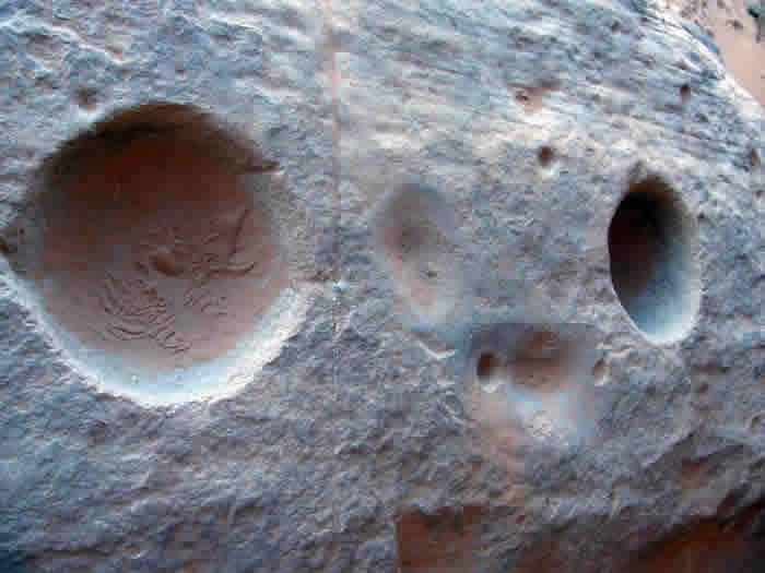 holes in stone from wan imlal