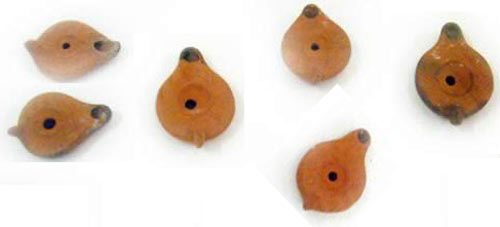 clay oil lamps