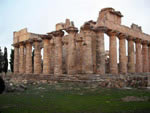 the temple of Zeus in Cyrene: massive columns