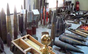 rockets and missiles in exhibition in Mesratha