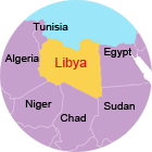 borders of libya