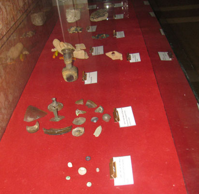 exhibits from the museum