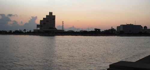 a view of Benghazi city from the lake