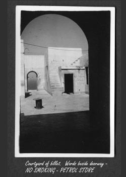 photo of Bardiyah by Cpl W. G. Christian, taken in 1943 - courtyard of  Billet