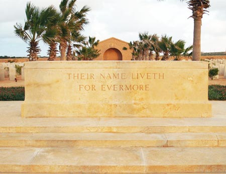 English cemetery in Tobruk