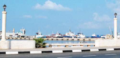 the seaport of Benghazi