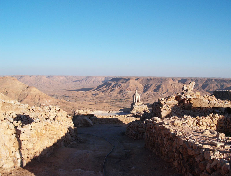 Nalut mountains from above the city of Nalut