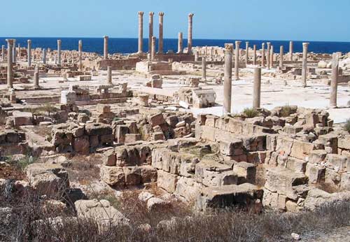 Sabratha view by the sea