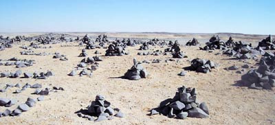 dark rocks of the sahara